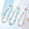 Ocean Beaded Phone Charm: Handmade Lanyard Wrist Strap