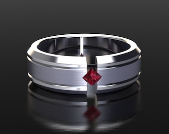 Ruby Wedding Ring - Etsy