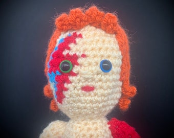 MOTIF AU CROCHET PDF : Poupée Ziggy Stardust