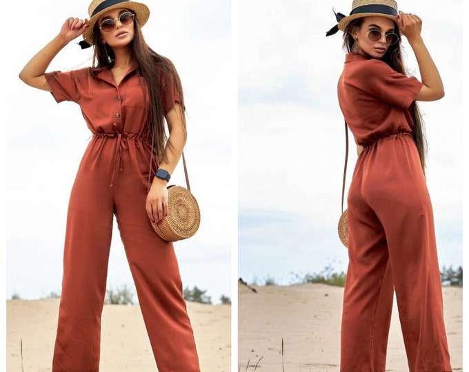 Blue & White Striped Seersucker Spaghetti Strap Drop Waist Linen Maxi Dress main image 1