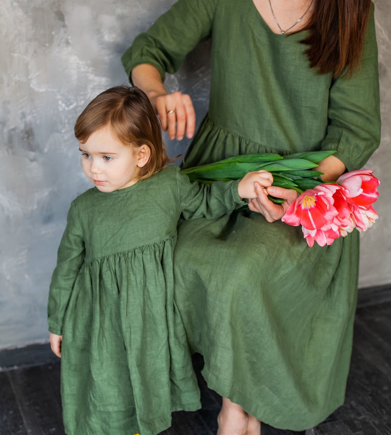 Linen Dress for Girlslittle Girl Linen Dressbaby Girl Dress Etsy