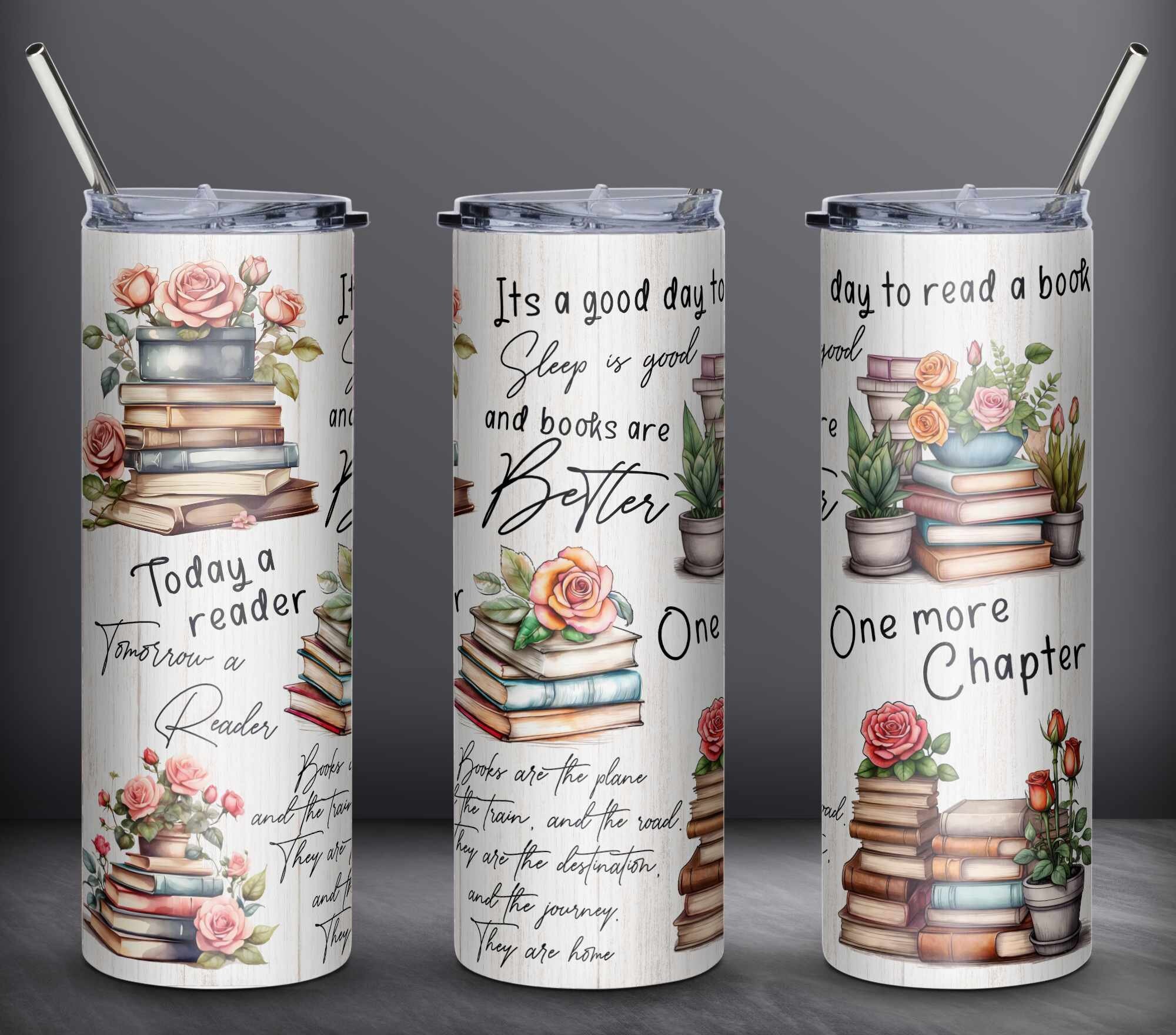 Book Quotes Tumbler Wrap for Sublimation Bookworm Png Book - Etsy Australia