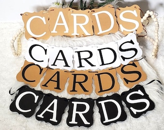Bridal “CARDS / GIFTS” Banner – Money Box Sign for Bridal Showers & Weddings