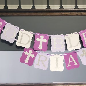 God Bless Banner, Baptism Banner, Christening Banner, First Communion Banner, God Bless, Photo Prop