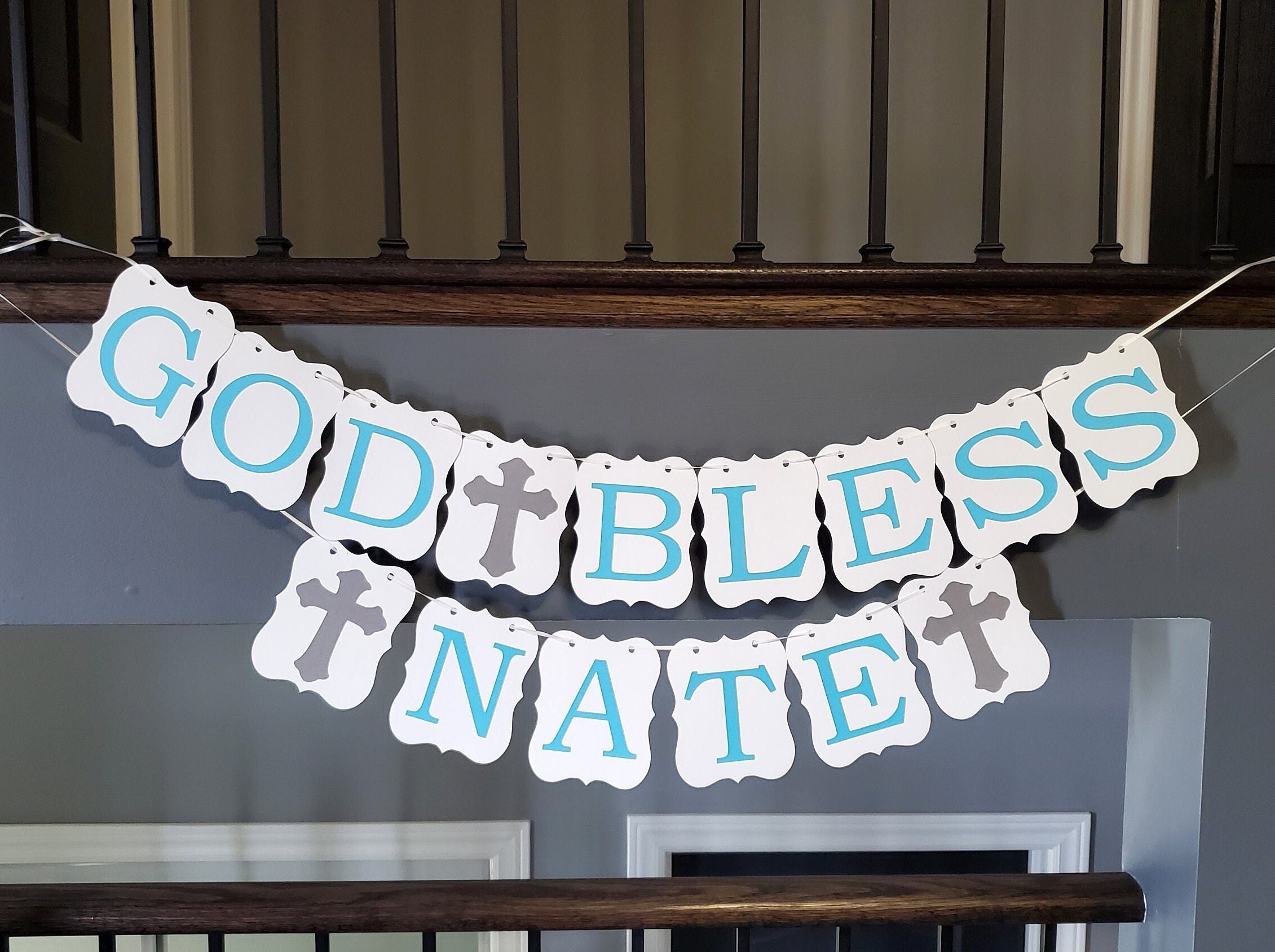 God Bless Banner, Baptism Banner, Christening Banner, First Communion Banner,  God Bless, Photo Prop - Etsy, image size:2261x1688