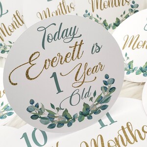 Cartes d'étape mensuelles pour photos de bébé, signes d'étape importante pour nouveau-né, cadeau de baby shower, faire-part de naissance