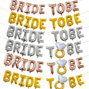 Bride To Be 16&quot; Balloon Banner – Perfect Bachelorette & Bridal Shower Decoration