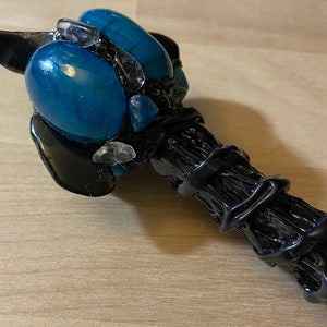 Dragon Vein & Black Obsidian Witches Wand
