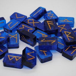 Elder Futhark Runes Witch Ancient Modern Divination Set