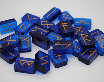 Elder Futhark Runes Witch Ancient Modern Divination Set