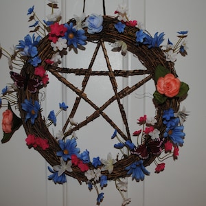Pentacle Wreath - fait main