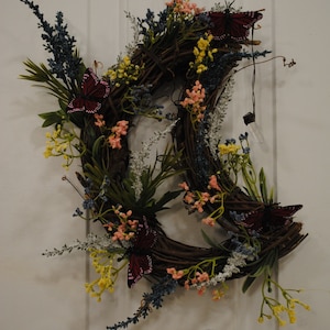 Crescent Moon Wreath with crystal