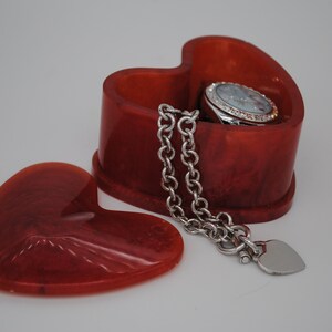 Heart Shaped Trinket Box, handmade, customizable