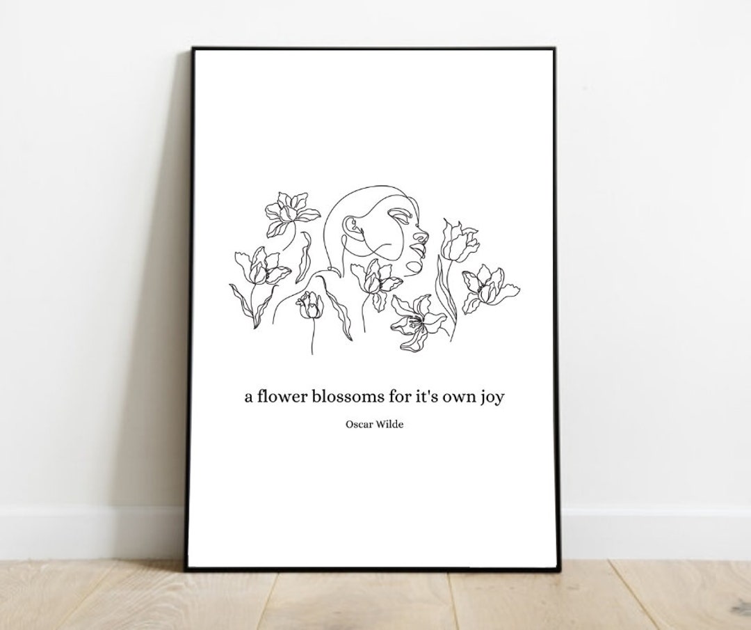 Flower Inspirational Quote Print, Motivational Quote Print, Quote Print ...