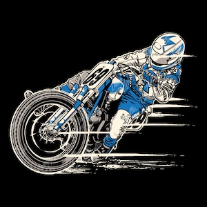 XR750 Flat Tracker Sliding - digital vector file - PMS colors