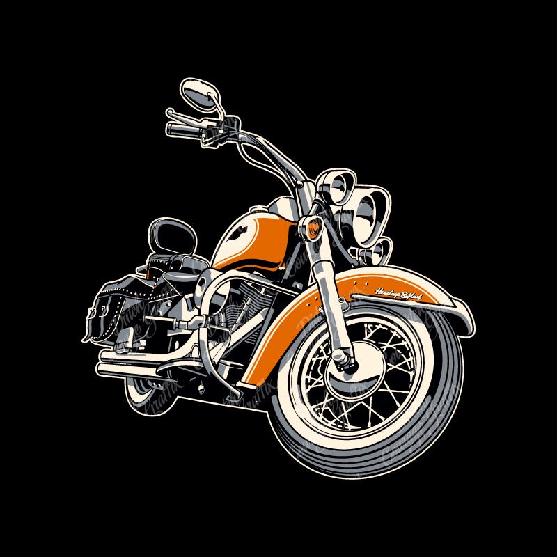 Harley Decor Heritage Softail - Etsy