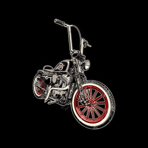 Sportster Springer Chopper Bobber - digital vector file - PMS colors