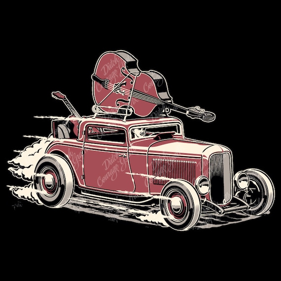 Rockabilly Car Show Music Festival Artwork 01 - Digital Vector