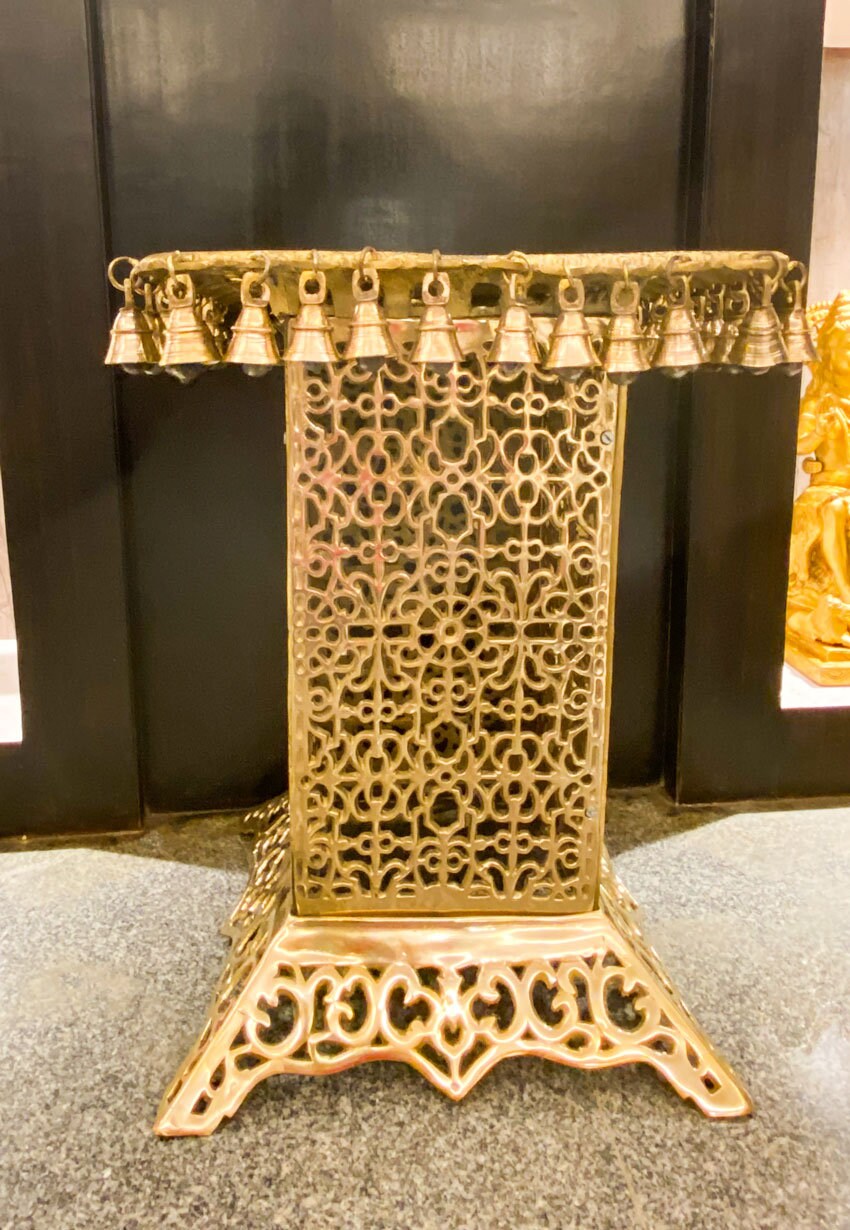 Magnificent Brass Temple Table for Idols Height 53.5 Cm I
