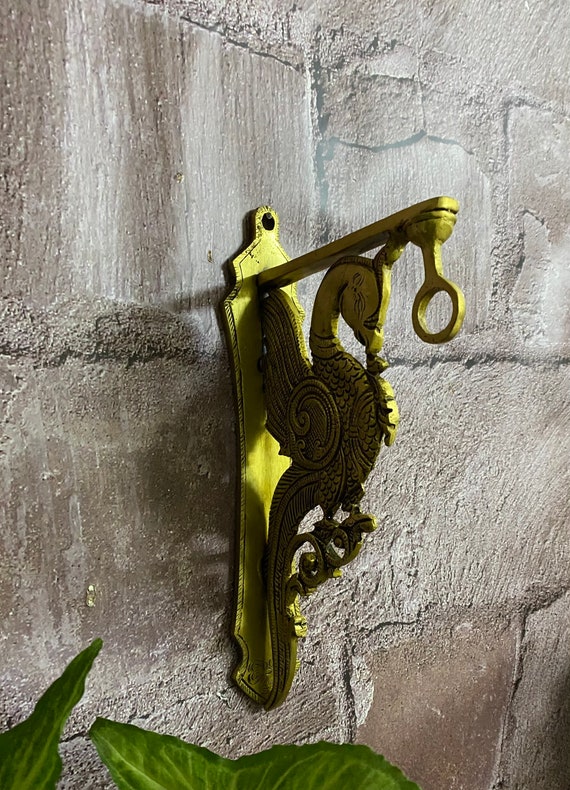 Buy Handcrafted Parrot Design Brass Wall Hook. Home Decor . Wall Decor .  Hooks for Hanging Bells , Lamps Etc . Online in India 