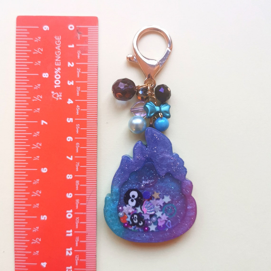 Resin anime keychain charms shaker Etsy