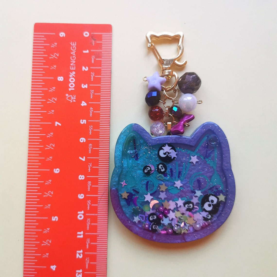 Resin anime keychain charms shaker Etsy