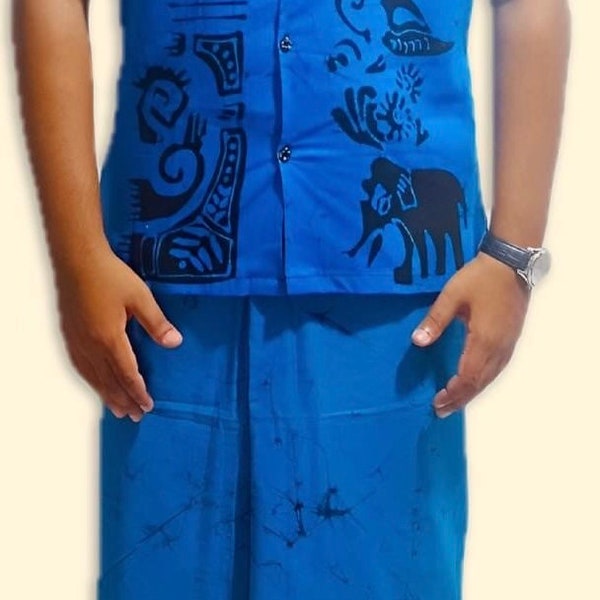 Camicie e parei batik dello Sri Lanka (Lungis)