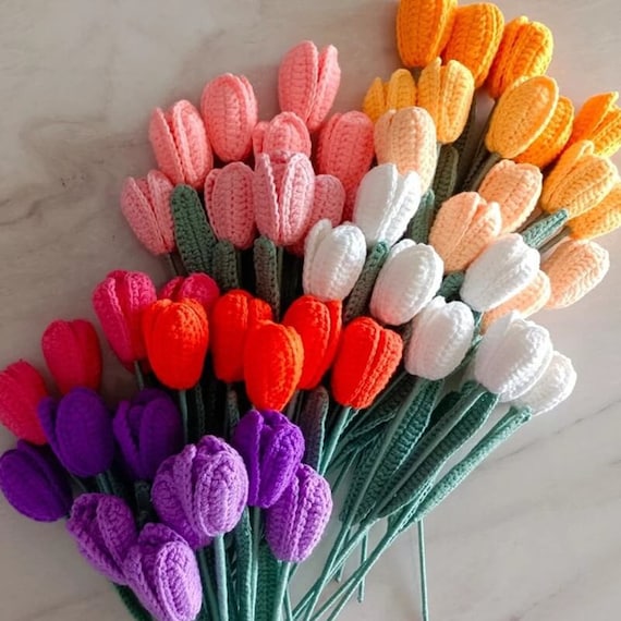 Crochet Tulip Bouquet