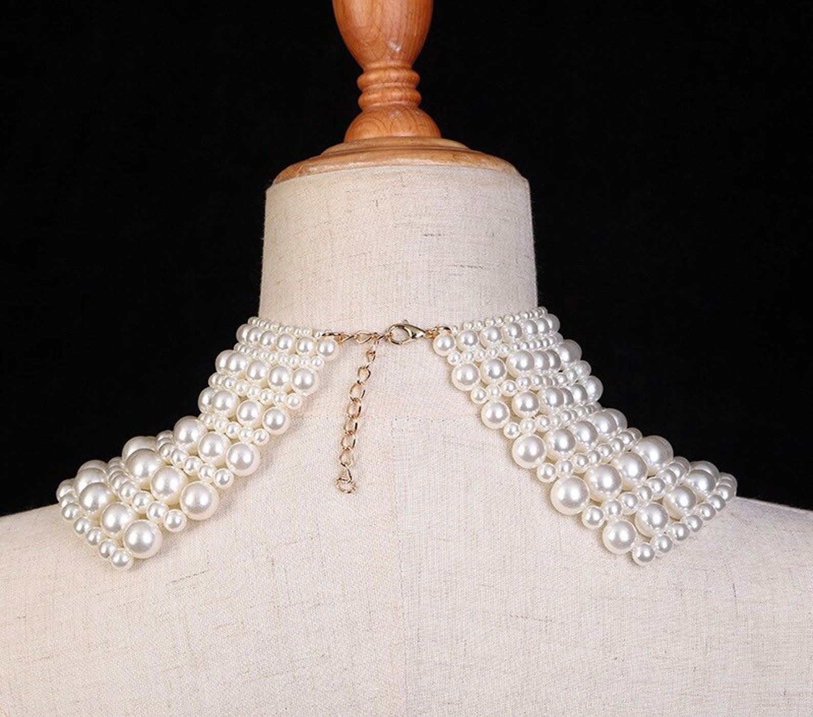 Exquisite wedding pearl collar bride wedding dress pearl Etsy