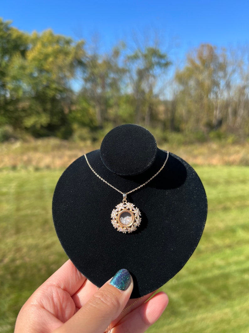 HAPPY DIAMOND Pendant, Floating Movable Diamond Pendant, Luxury Pendant ...