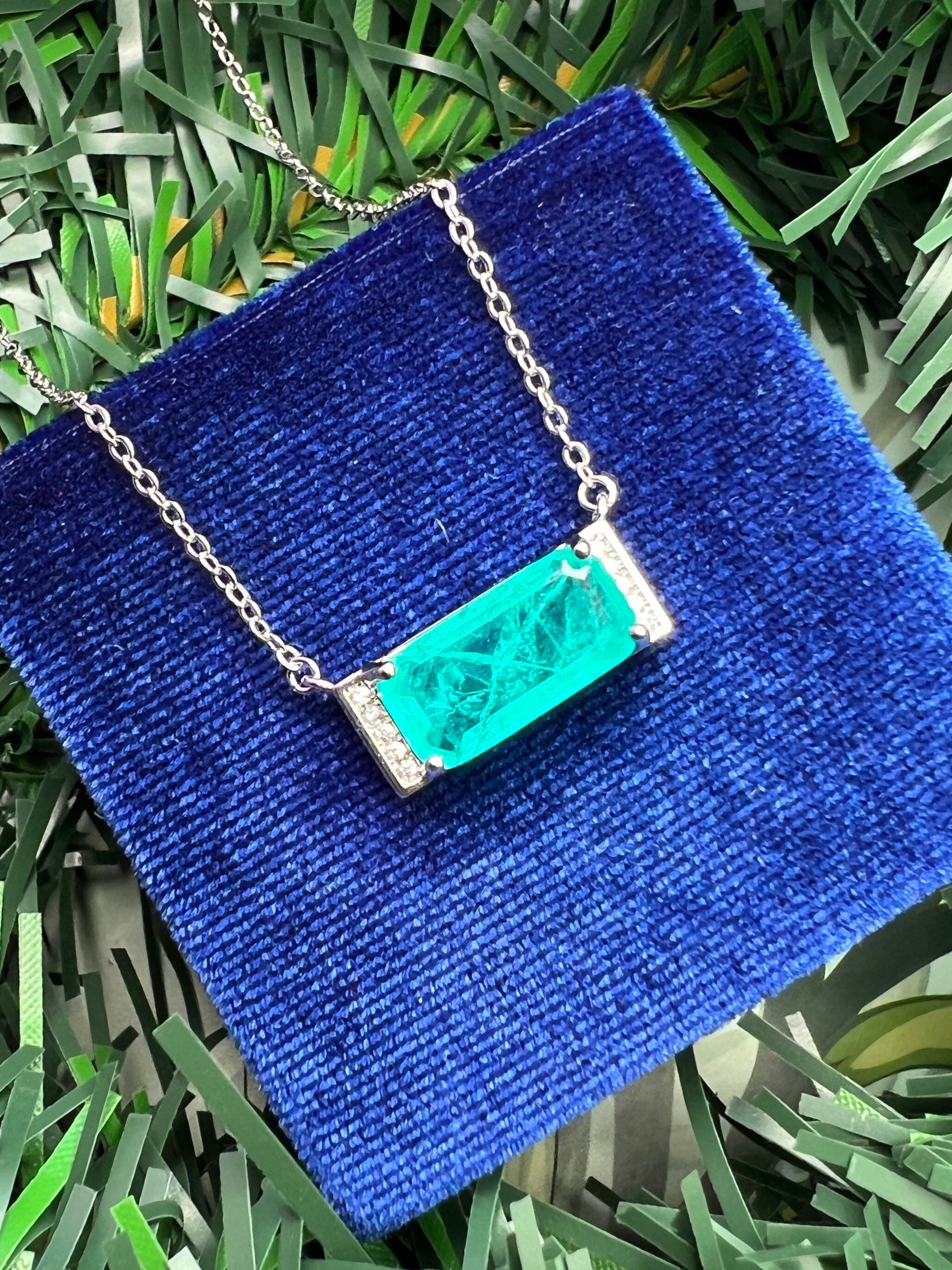 Minimalist PARAIBA Ocean Blue Pendant, Paraiba TOURMALINE, Magnificent Exotic Neon Vivid Blue Pendant, Exotic Iced Blue Paraiba 18KGP