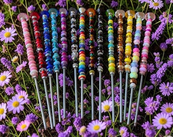Crystal Fairy Garden Stake Suncatcher – Handcrafted Beaded Yard Art