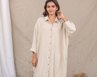 linen shirt dress womens