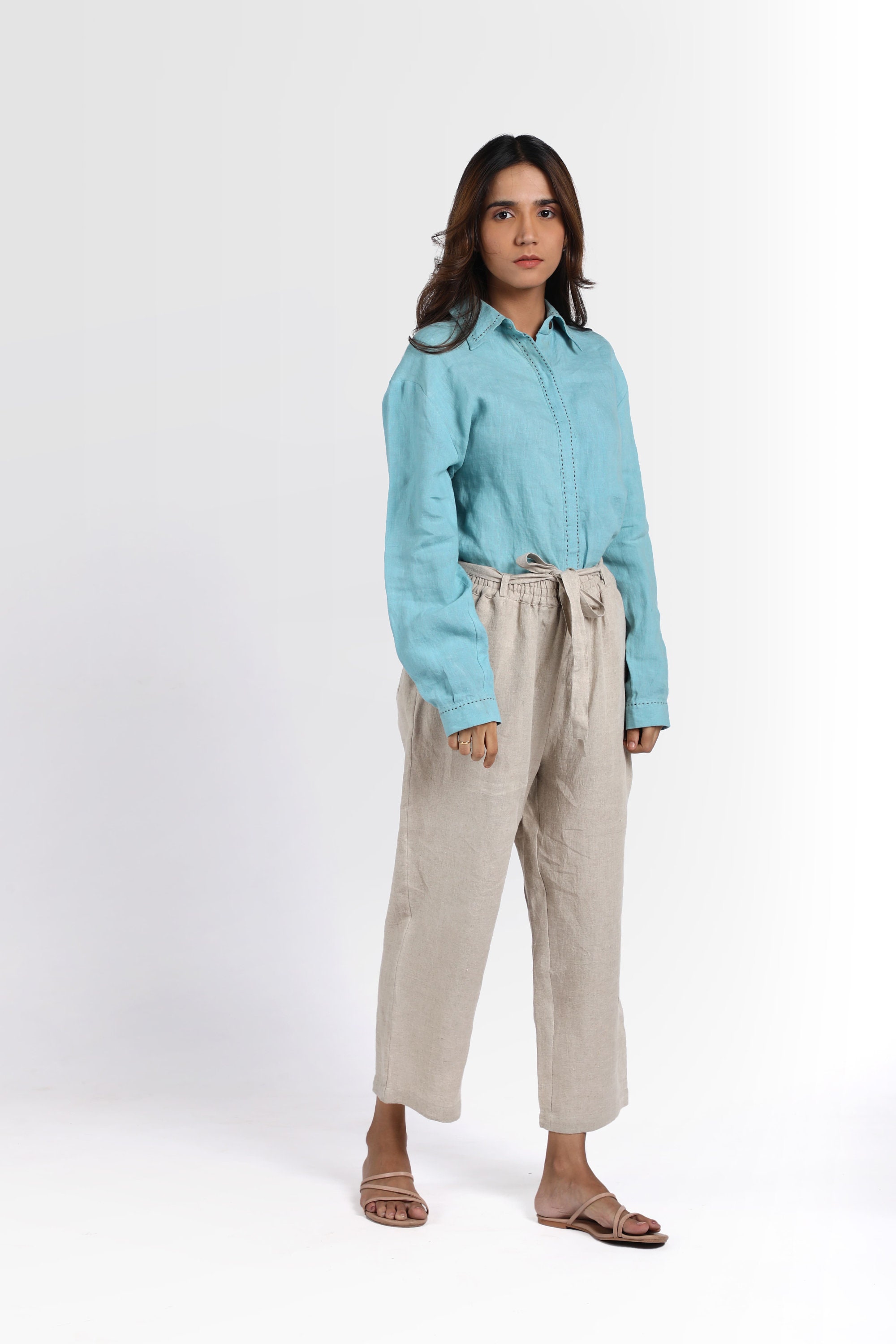 Oatmeal linen deals pants