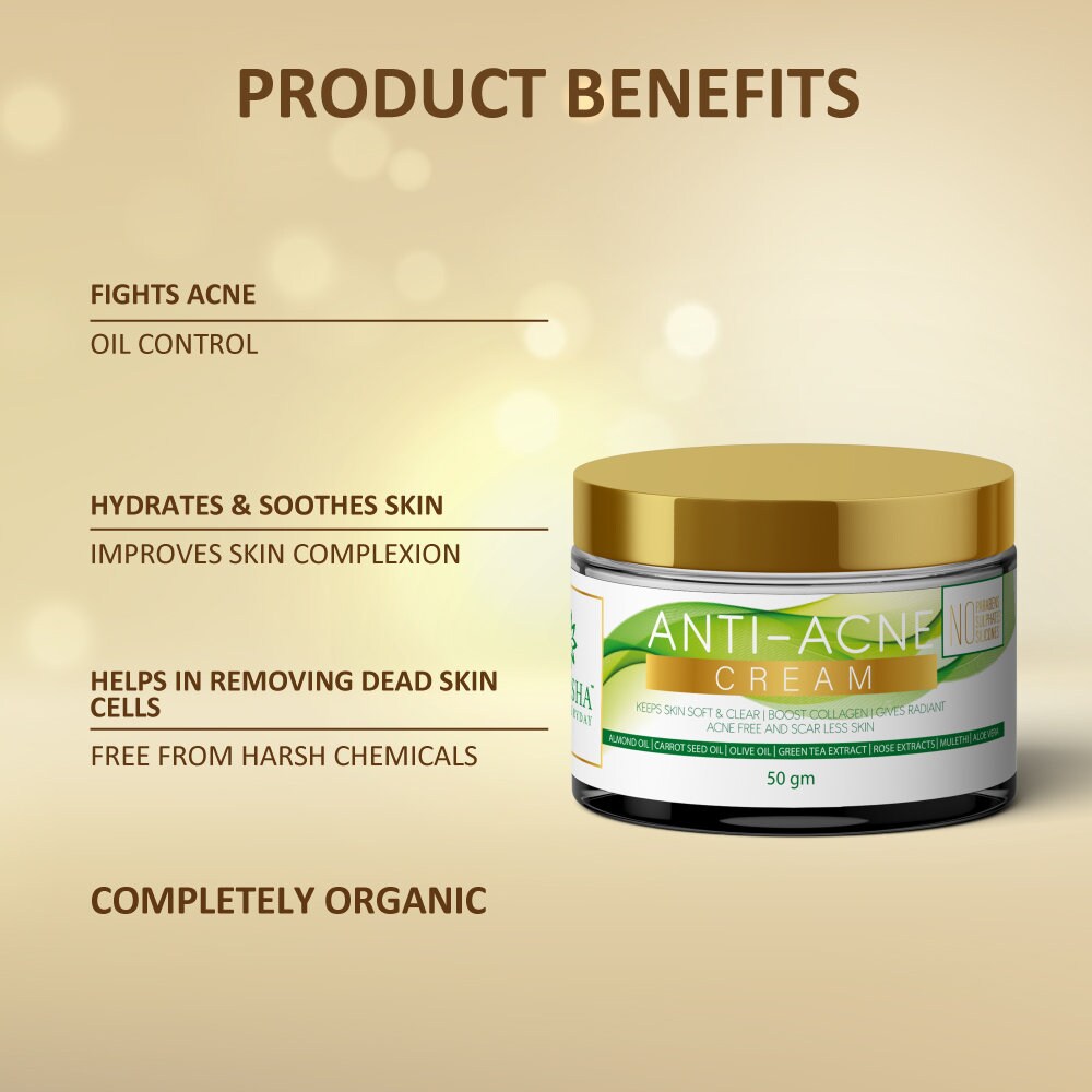 ACNE FACE CREAM Acne Removal Cream Almond Oil Herbal Acne Etsy