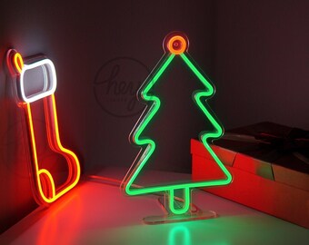 Neon Christmas Tree Etsy