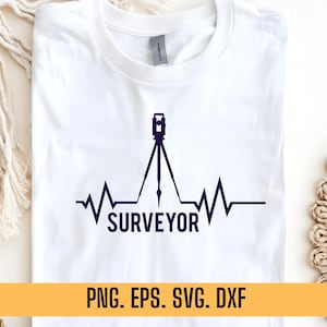 Landvermesser png eps svg dxf, sofortiger Download, Vermessungsausrüstung Clipart, Geomatik-Ingenieur Design, Bauarbeiter Grafik