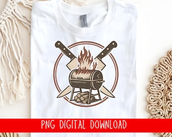 BBQ Party T-Shirt Design PNG | Funny Grilling Sublimation | Backyard Barbecue Cookout Digital Download