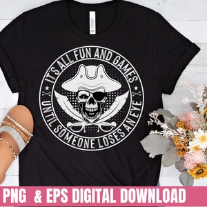 Funny Pirate SVG: Eye Patch Skull Design (Digital Download)