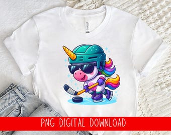 Ice Hockey T-Shirt Design PNG | Sports Sublimation File | Hockey Player Fan Gift Digital Download