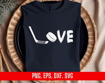 Diseño para sublimación de camisetas (archivo digital) para amantes del hockey (svg, png, eps, dxf)