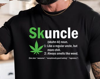 Skuncle Definition PNG EPS SVG | Funny Weed Pot Uncle Design | Cannabis Humor Sublimation Digital Download