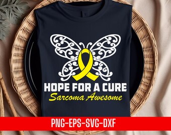 Sarcoma Awareness Ribbon, Hope for a Cure, Digital File (png, eps, svg, dxf)
