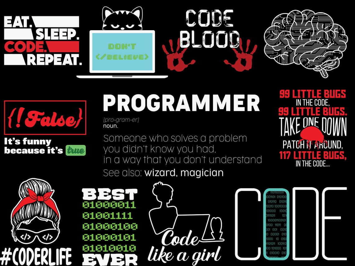 30 Bundle Design Png Svg Eps Coding Programmer Computer - Etsy