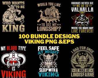 100 Bundle Design PnG and EPS Viking Printing Sublimation DTG Tshirt PNG Digital File Download