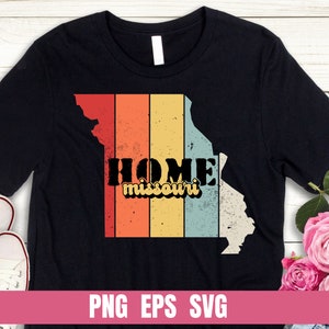 Missouri Home States Landkarte Design Png Eps Svg Druck Tshirt Digitale Datei Download