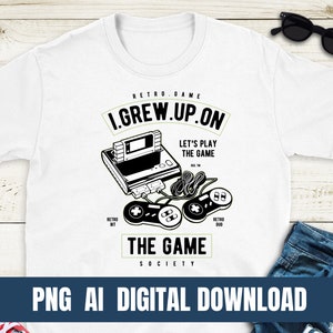 Video Game Society T-Shirt Design PNG EPS (Digital Download)
