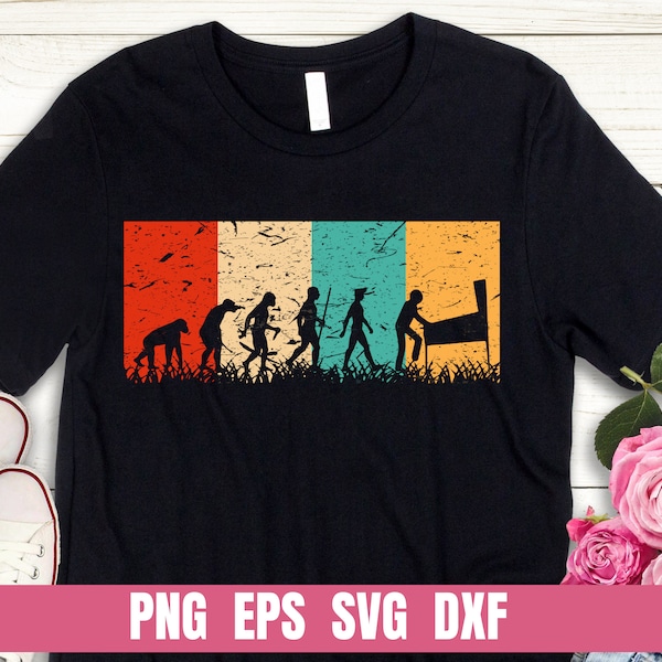 Design Png Eps Svg Dxf Pinball Game Evolution Vintage Printing Sublimation Tshirt Digital File Download