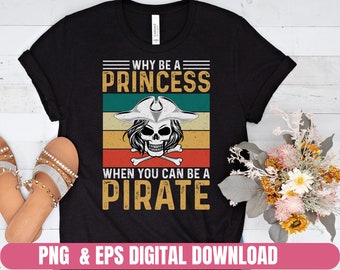 Pourquoi être un pirate, clipart drôle de pirate (téléchargement numérique PNG, EPS)