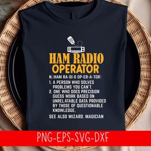 Ham Radio Operator SVG | Amateur Radio Fan Cut File (Digital Download)